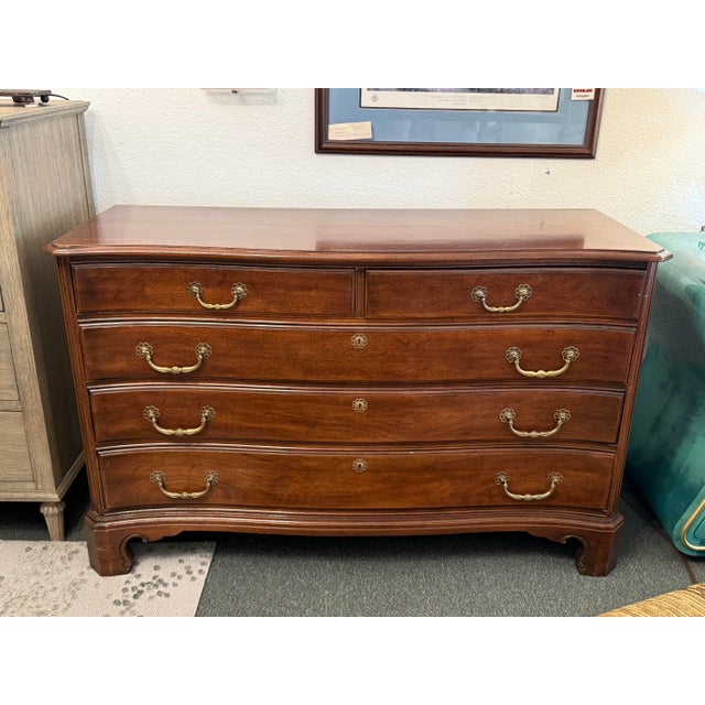 Chippendale Davis Cabinet Company Mahogany Chest of Drawers For Sale - Image 3 of 12