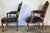 Late 18th Century 19th Century Walnut Louis XV Style Carved Frame Chairs Upholstered in Black Faux Leather - A Miss-Matched Pair For Sale - Image 5 of 12
