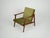 Wood Vintage Teak and Green Velvet Fabric Armchair, 1960s For Sale - Image 7 of 10