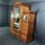 Victorian Pitch Pine Hand Decorated Wardrobe, 1875, in Good conditions. Designed before 1890