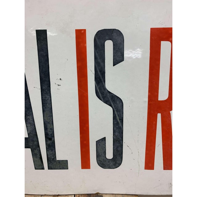 Enamel Shop Sign, 1900s For Sale - Image 5 of 7