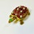 Metal 1960s Vintage Art Deco Coastal Hollywood Regency Bejeweled Brass Turtle Box For Sale - Image 7 of 18