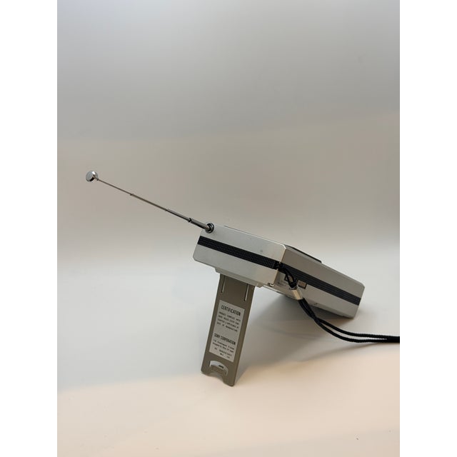 Iconic 1980s Sony Watchman portable television in excellent working condition. Fully tested and functioning, with clear...