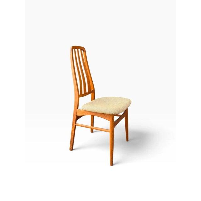 Set of Six Niels Koefoed Eva Dining Chairs for Koefoeds Hornslet | Danish Modern Teak | Kvadrat Hallingdal Wool Seats For Sale - Image 10 of 15
