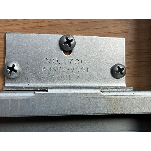 Wood Vintage Solid Wood Desk – Mid-Century Modern Executive Style For Sale - Image 7 of 9