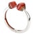 Red Miriam Salat Addiction Sterling Silver Wine Bangle with White Topaz For Sale - Image 8 of 8