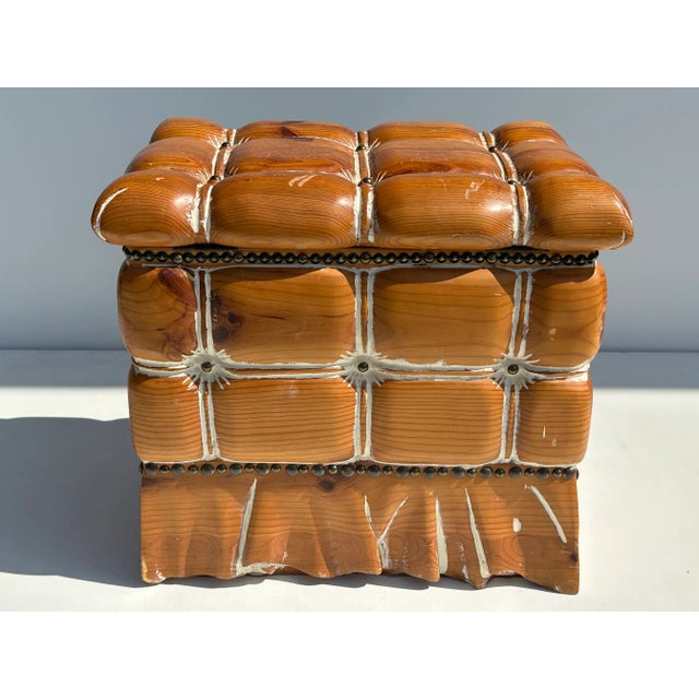 1970s Knotty Pine Trunk For Sale In Los Angeles - Image 6 of 11