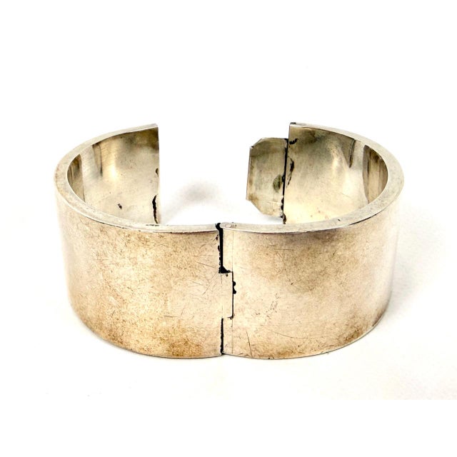 Mid-Century Danish Sterling Silver Bangle Bracelet by Uve Moltke, 1970s For Sale - Image 6 of 7
