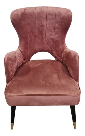 Pink Velvet Armchair, 1980s