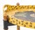 Modern Safari Motif Painted 2-Tier Tray Top Folding Table For Sale - Image 3 of 9