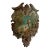 Vintage Rococo Italian Polychrome Wooden Candle Sconce For Sale