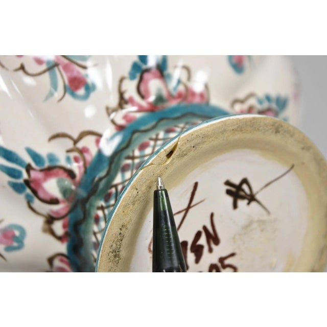Vintage Keck Keramik Hand Painted Ceramic Pottery German Stein Wine Pitcher For Sale - Image 13 of 15
