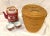 Rattan Wicker Picnic Basket With Tea Set Included For Sale - Image 9 of 10