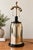 Striking vintage mercury glass table lamp, with an architectural presence. Standing 34" hight, the lamp features a...