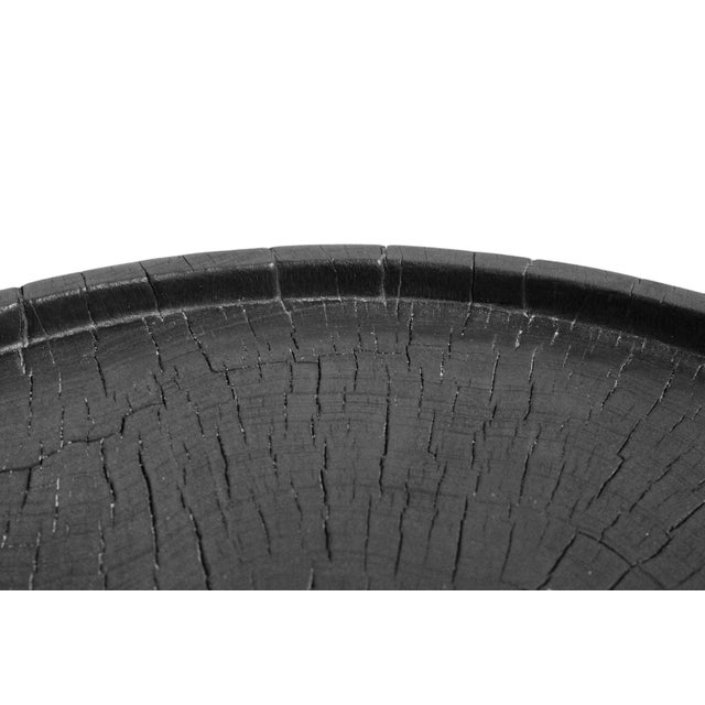 Early 21st Century Vintage Black Modern Suar Wood Kona Accent Table For Sale - Image 5 of 5