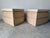 Contemporary 1990's Kreiss Collection Minimalist Low-Profile Nightstands With Travertine Tops – A Pair For Sale - Image 3 of 12