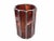 Late 20th Century Handmade Stained Red Glass Candle Holder Hurricane Shade Cover For Sale - Image 4 of 8