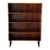 Dr Viby J Rosewood Open Bookcase With Tapered Black Legs Danish Mid-Century Modern 1970s For Sale