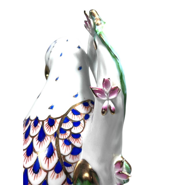 1940s Vintage KPM Hand-Painted Porcelain Parrot Figurine For Sale - Image 10 of 11