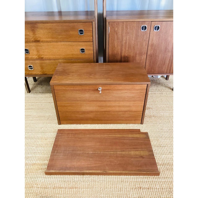 Vintage 1960s Teak Wood Freestanding Modular Shelving Unit Room Divider For Sale - Image 17 of 18