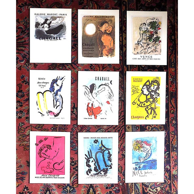 Vintage Mid 20th C. Marc Chagall Poster Lithographs - Set of 9 For Sale - Image 13 of 13