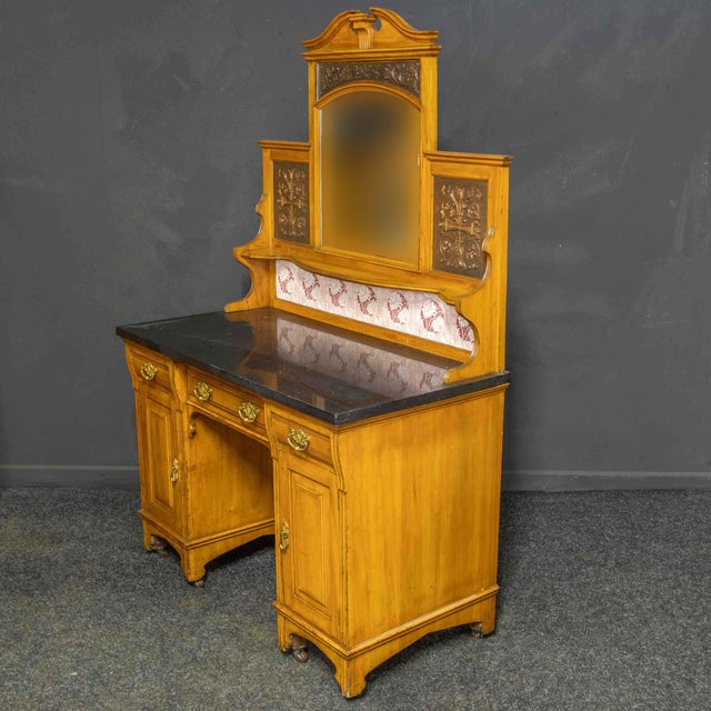 Edwardian Washstand in Granite, 1890s For Sale - Image 4 of 12