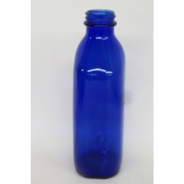Phillips Phillips Milk of Magnesia Medicine Bottle Cobalt Blue Genuine Made in Usa 4491c For Sale - Image 4 of 11
