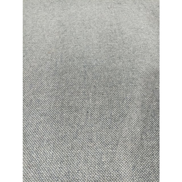 Hand-Tufted Wool Rug in Light Burgundy With Subtle Grid Pattern For Sale - Image 12 of 12