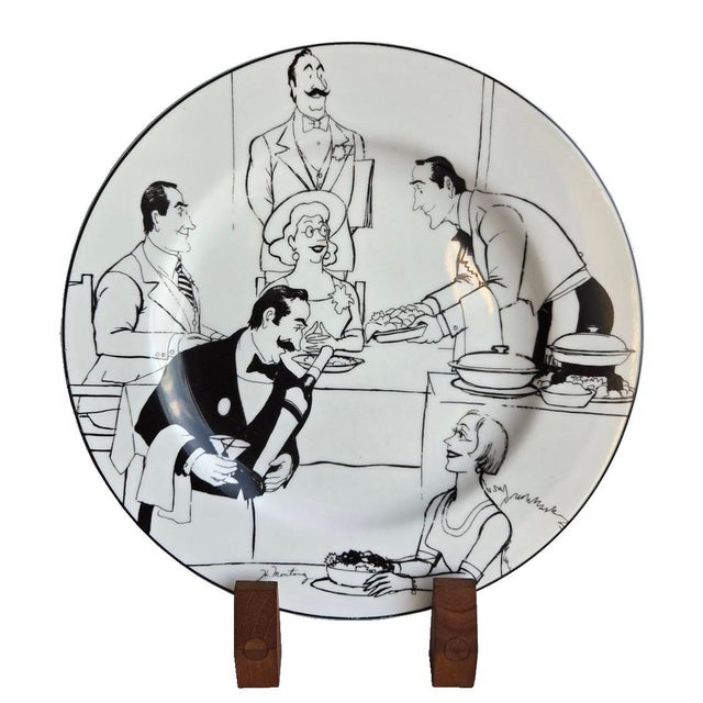 Vintage Le Restaurant Dinner Plates by Epoch, Set of 4 For Sale - Image 9 of 10