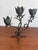 Black 1950s Pair of Wrought Iron Candle Holders For Sale - Image 8 of 9