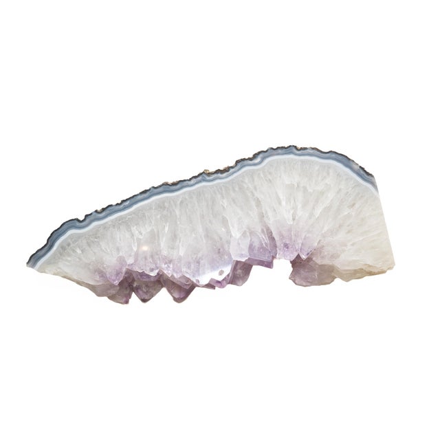 Organic Modern Quartz, Amethyst and Agate Tall Sculpture For Sale - Image 18 of 18