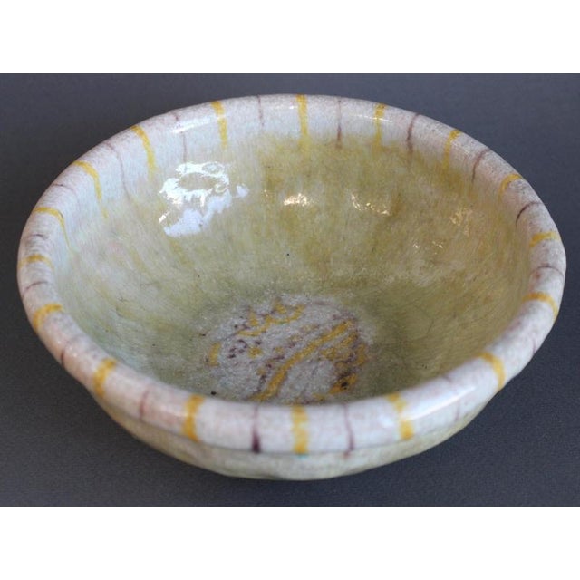 Vintage Italian Decorative Ceramic Bowl by Guido Gambone, 1950s For Sale - Image 14 of 15