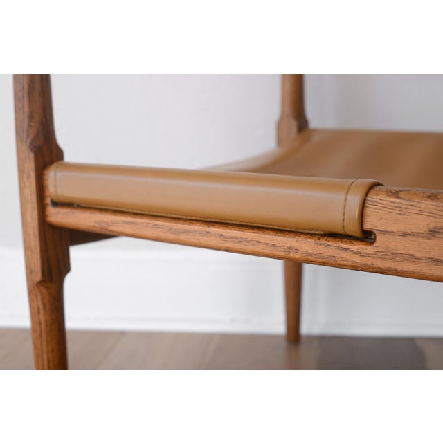 Douglas Heaslett Brown Saltman Safari Sling Lounge Chair For Sale - Image 10 of 15