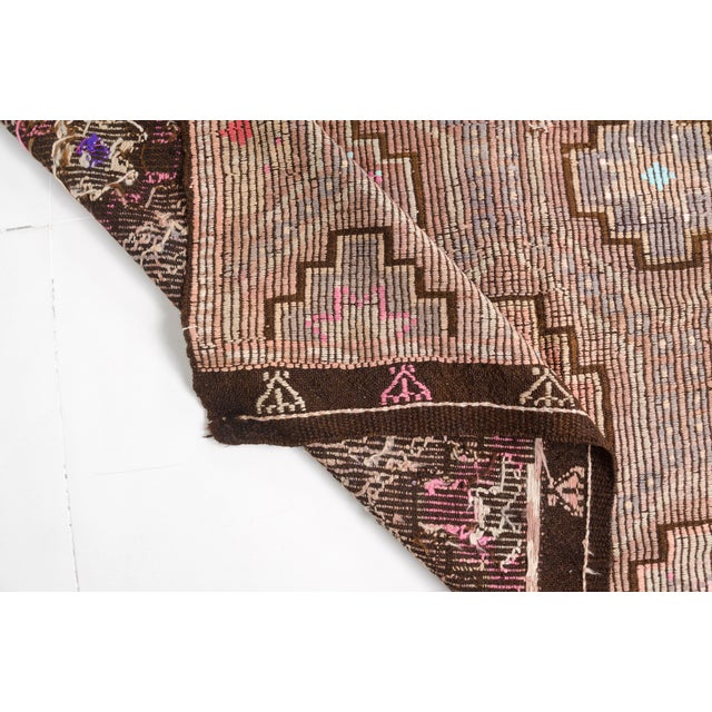 Turkish Anatolian Kurdish Decorative Wool Carpet For Sale - Image 3 of 10