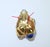 Antigona Paris Gold Plated Sculptural Earrings With Blue Cabochons, a Pair For Sale - Image 12 of 12