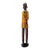 Vintage African Carved Wood Colon Statue Figure Gentleman Suit Painted 17 In For Sale