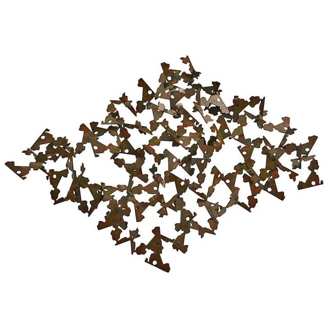 Polychrome Brutalist Wall Mount Sculpture For Sale - Image 11 of 11