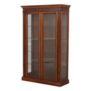 Italian Neoclassical Beveled Glass China Cabinet For Sale