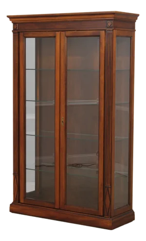 Italian Neoclassical Beveled Glass China Cabinet