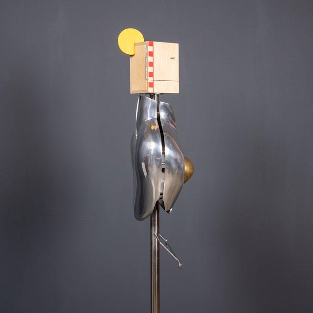 Polished Metal Torso Valet Stand, Circa 1980 For Sale - Image 12 of 18