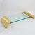 Modernist Brass and Glass Pedestal Centerpiece Display Tray, Italy circa 1980 For Sale - Image 9 of 13