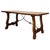 20th Dining or Console Table of Walnut with Lyre Legs and Heavy Top, Spain For Sale - Image 15 of 18