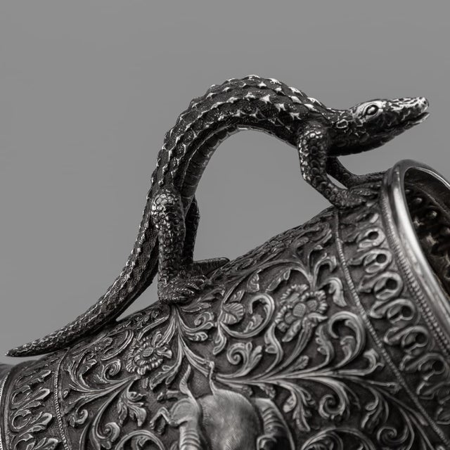 Antique Indian Kutch Silver Mug, 1890 For Sale - Image 9 of 18