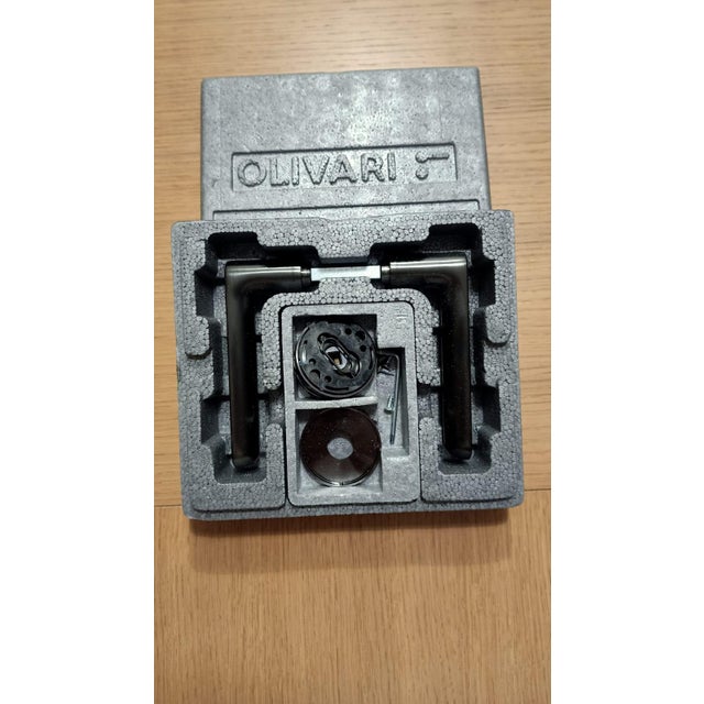 Metal Handles in Burnished Brass from Olivari, 1990s, Set of 2 For Sale - Image 7 of 9