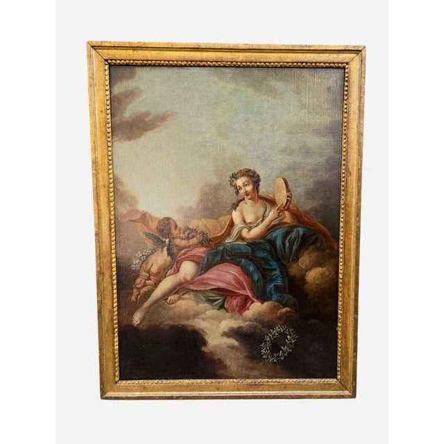 Late 18th Century Circle of François Boucher, Venus and Cupid, 18th Century, Oil on Canvas, Framed For Sale - Image 5 of 12