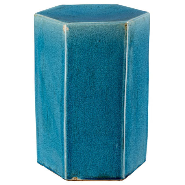 Sky Blue Jamie Young Porto Side Table in Sky Blue, Small For Sale - Image 8 of 8