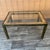 A Pair of Hollywood Regency Gold Brass and Wicker Side Tables in the Milo Baughman Style. C. 1970s For Sale - Image 18 of 18