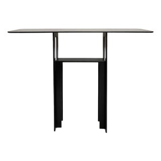 Steel Console by Léopold Gest for Protis 1980 For Sale