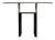 Steel Console by Léopold Gest for Protis 1980 For Sale