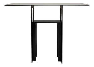 Steel Console by Léopold Gest for Protis 1980